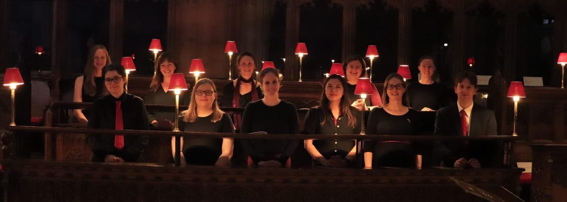 Singers in quire stalls
